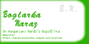 boglarka maraz business card
